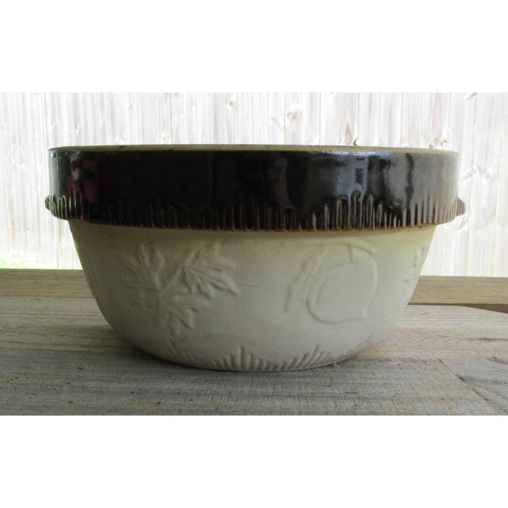 Vintage Cook-Rite Economy Cookin‎ Ware Bowl Crock #4-Patent 91285